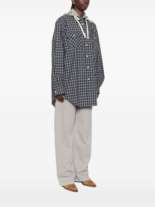 Checked flannel shirt MK2051 S OOO 6210F022X MIU MIU 