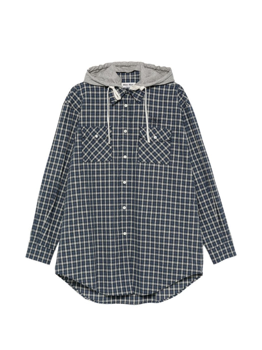Checked flannel shirt MK2051 S OOO 6210F022X MIU MIU 
