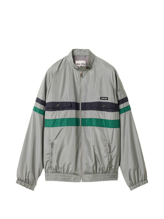 Technical Silk Blouson Jacket ML1522 S OOO 163NF0112 MIU MIU 
