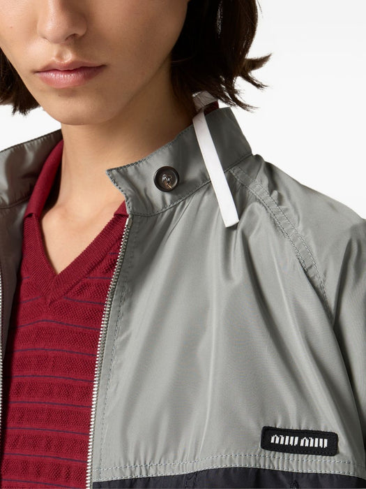 Technical Silk Blouson Jacket ML1522 S OOO 163NF0112 MIU MIU 