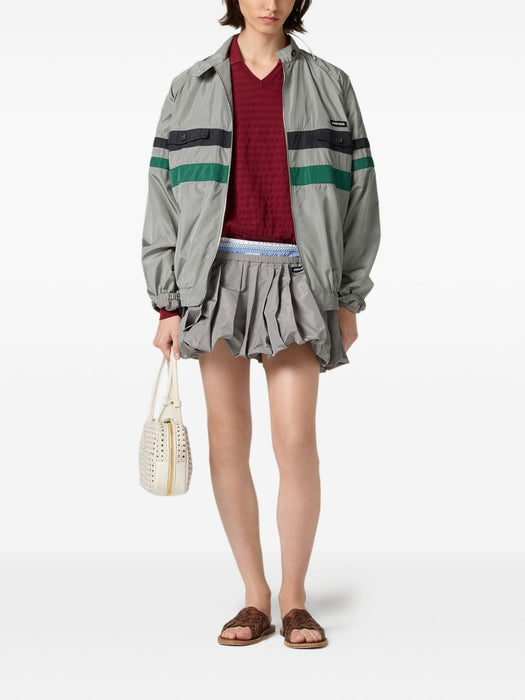 Technical Silk Blouson Jacket ML1522 S OOO 163NF0112 MIU MIU 