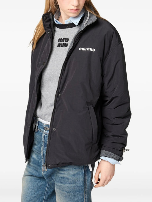 Pongé and fleece jacket ML1541 S OOO 6291F0002 MIU MIU 