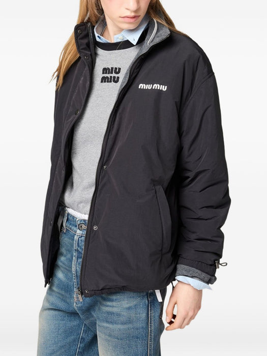Pongé and fleece jacket ML1541 S OOO 6291F0002 MIU MIU 