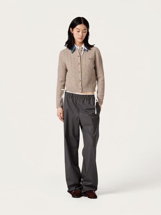 Wool and cashmere cardigan MMF04C S OOO 6342F0036 MIU MIU 