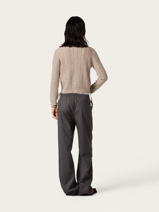 Wool and cashmere cardigan MMF04C S OOO 6342F0036 MIU MIU 