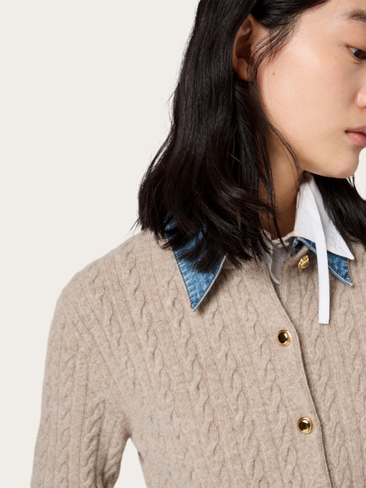 Wool and cashmere cardigan MMF04C S OOO 6342F0036 MIU MIU 