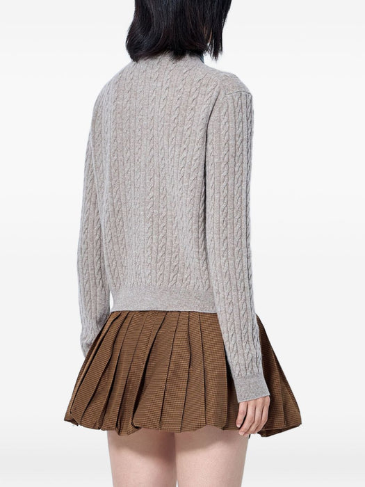 Wool and cashmere cardigan MMF04C S OOO 6342F0036 MIU MIU 