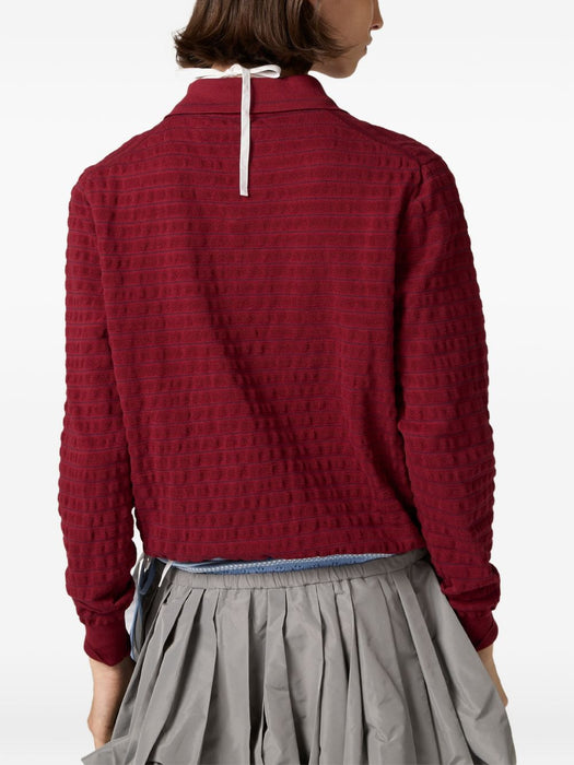 V-neck cotton sweater MML05R S OOO 184QF0399 MIU MIU 