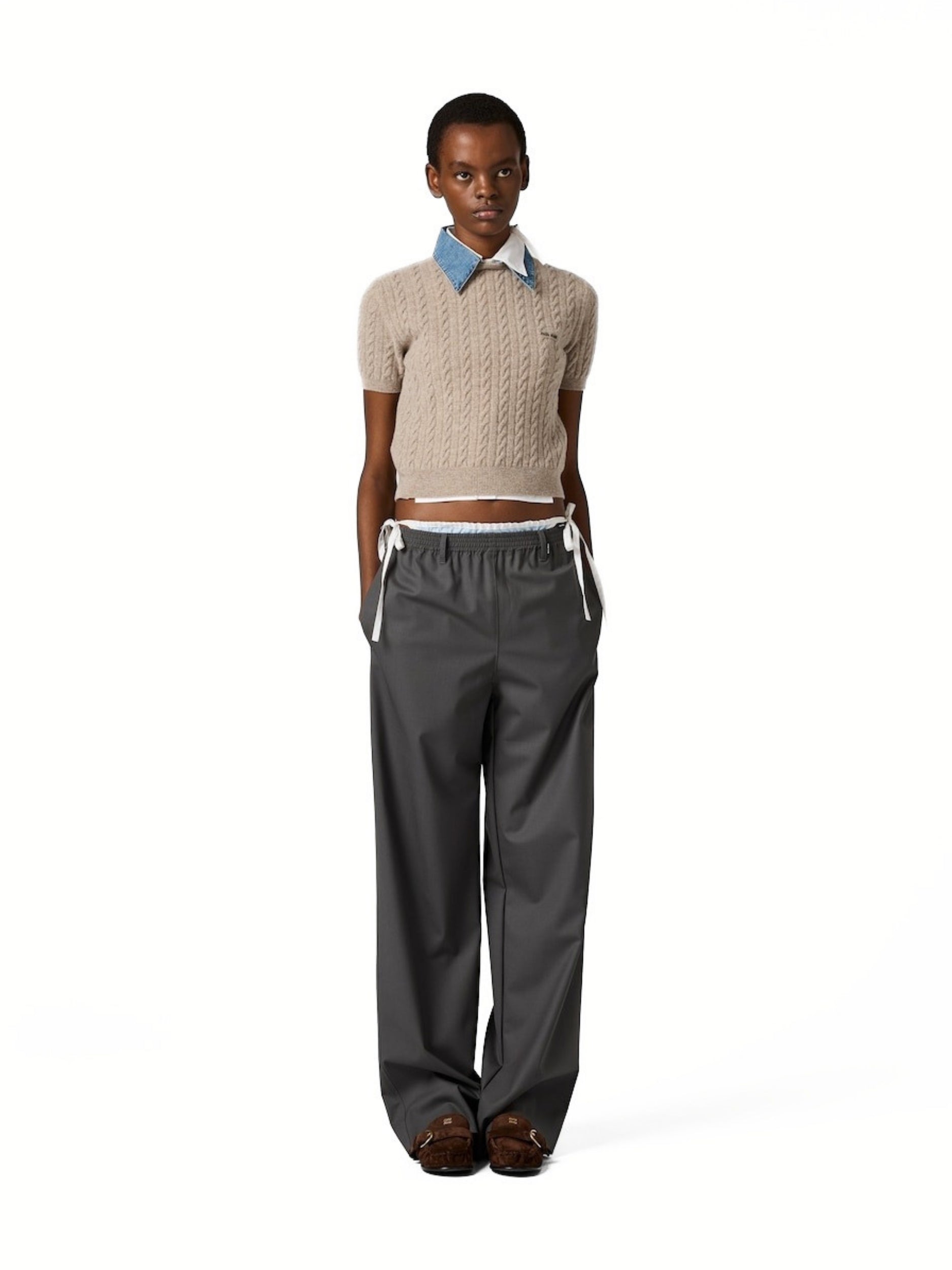 Wool and cashmere knit sweater MML08D S OOO 6342F0036 MIU MIU 