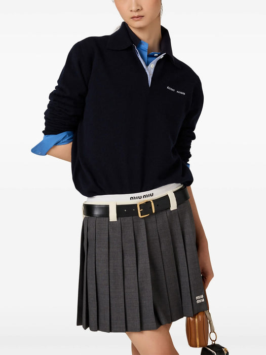 Cashmere polo sweater MMLA20 S OOO 15Z1F0008 MIU MIU 