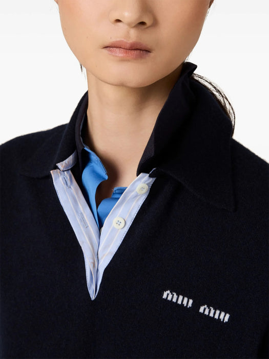 Cashmere polo sweater MMLA20 S OOO 15Z1F0008 MIU MIU 
