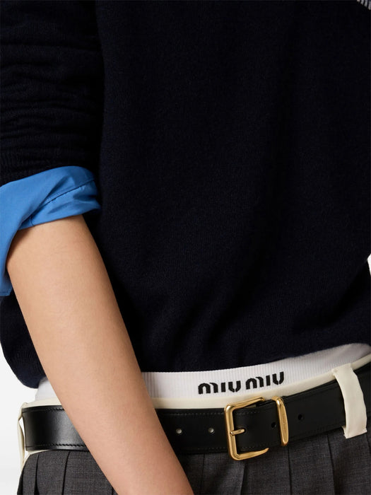 Cashmere polo sweater MMLA20 S OOO 15Z1F0008 MIU MIU 
