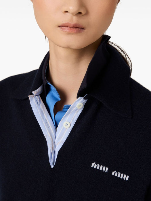 Cashmere polo sweater MMLA20 S OOO 15Z1F0008 MIU MIU 