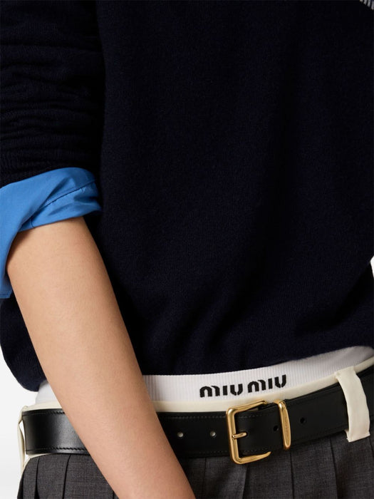 Cashmere polo sweater MMLA20 S OOO 15Z1F0008 MIU MIU 