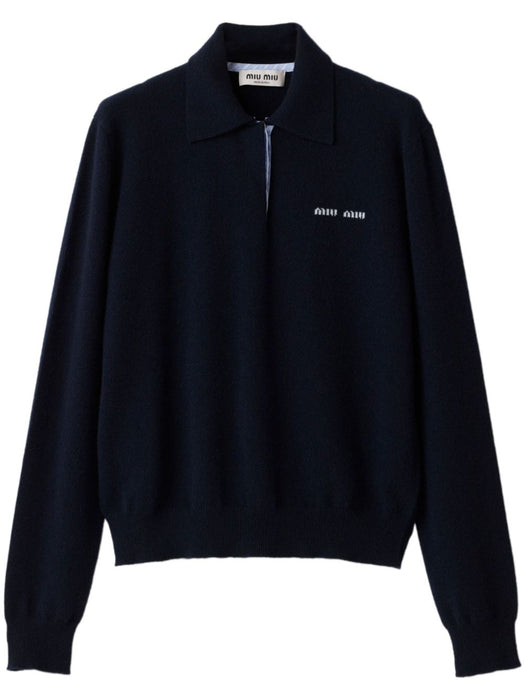 Cashmere polo sweater MMLA20 S OOO 15Z1F0008 MIU MIU 