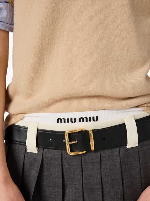 Cashmere polo top MMLA30 SOOO 15Z1F0627 MIU MIU 