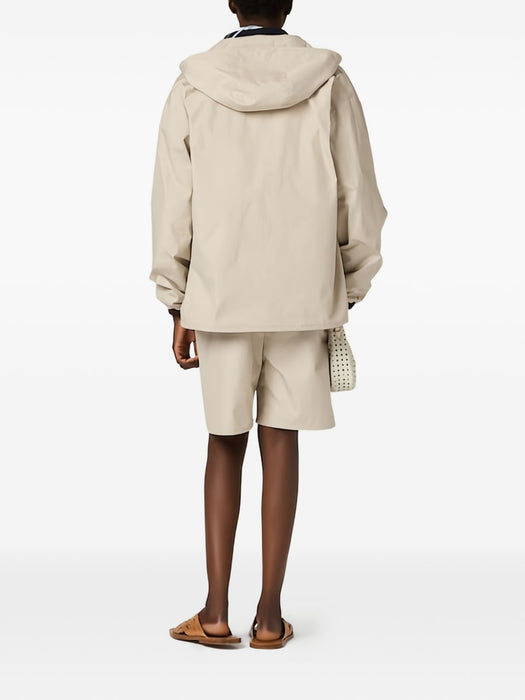 Single-breasted Panama cotton caban jacket MQ0002 S OOO 12NSF0A08 MIU MIU 