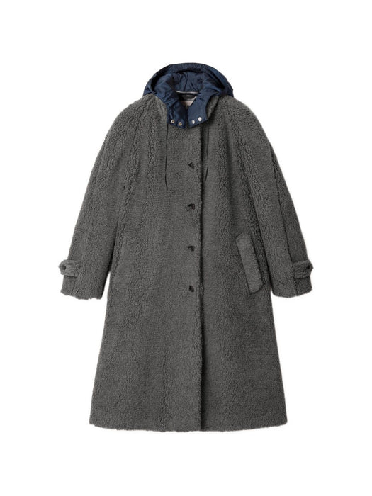 Hooded shearling-effect coat MS2088 S OOO 17I1F0480 MIU MIU 