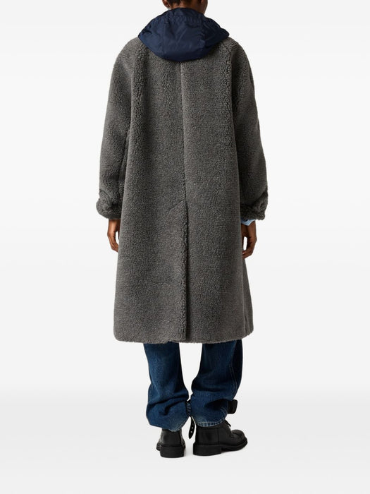 Hooded shearling-effect coat MS2088 S OOO 17I1F0480 MIU MIU 