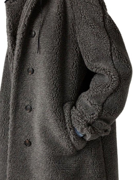 Hooded shearling-effect coat MS2088 S OOO 17I1F0480 MIU MIU 