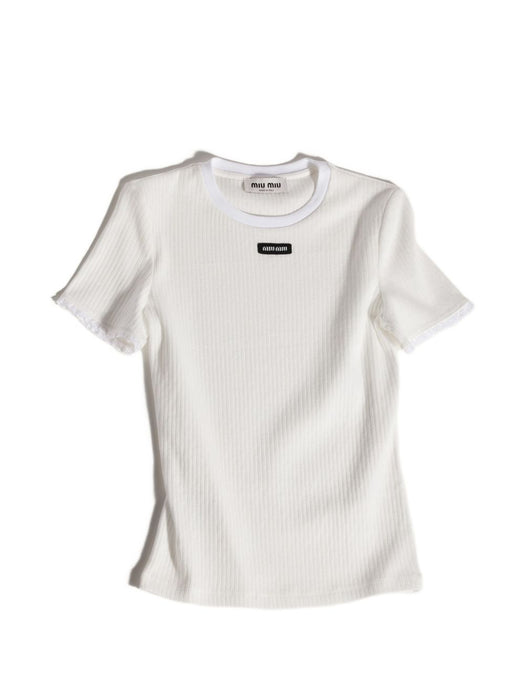 Cotton T-shirt MT2251 S OOO 1951F0009 MIU MIU 