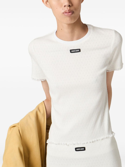 Cotton T-shirt MT2251 S OOO 1951F0009 MIU MIU 