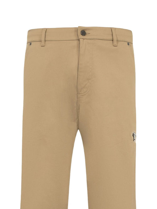 Logo-patch straight-leg trousers L2091 2A00030 598R1 206 MONCLER 