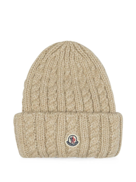 Cable knit wool blend beanie L2093 3B00031 - N0403 20P MONCLER 