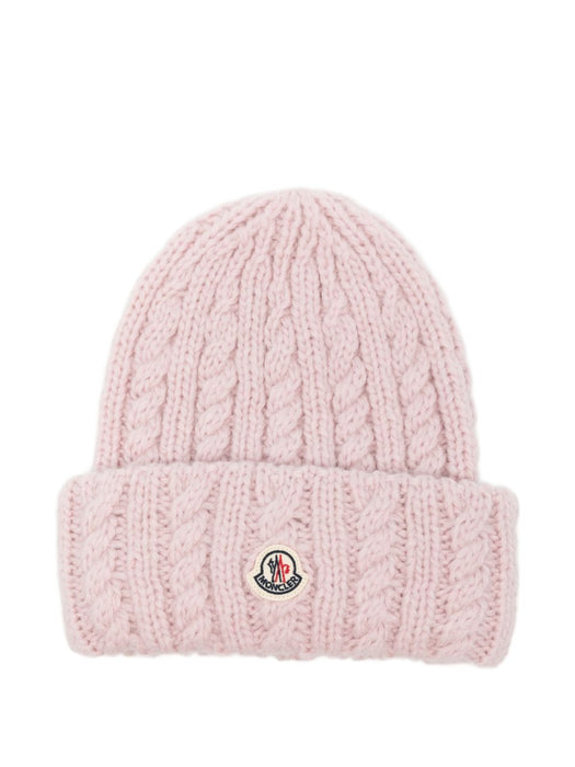 Cable-knit beanie hat L2093 3B00031 - N0403 51A MONCLER 