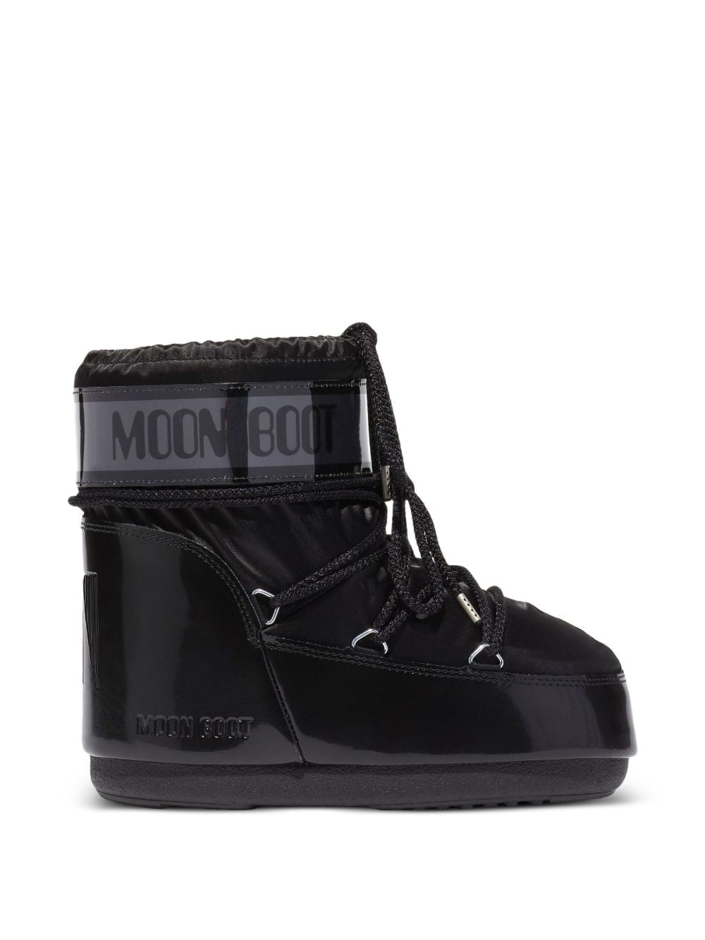 Icon Low Glance black satin boots 80D1409350 N001 MOON BOOT 