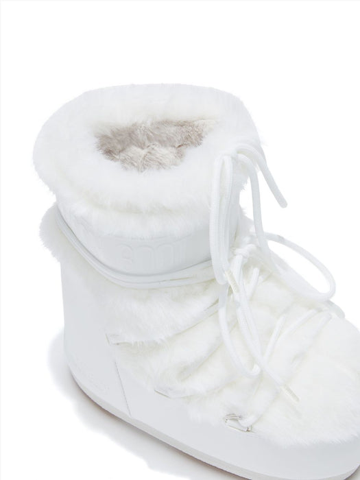 Icon Low white faux-fur boots 80D1409390 A002 MOON BOOT 
