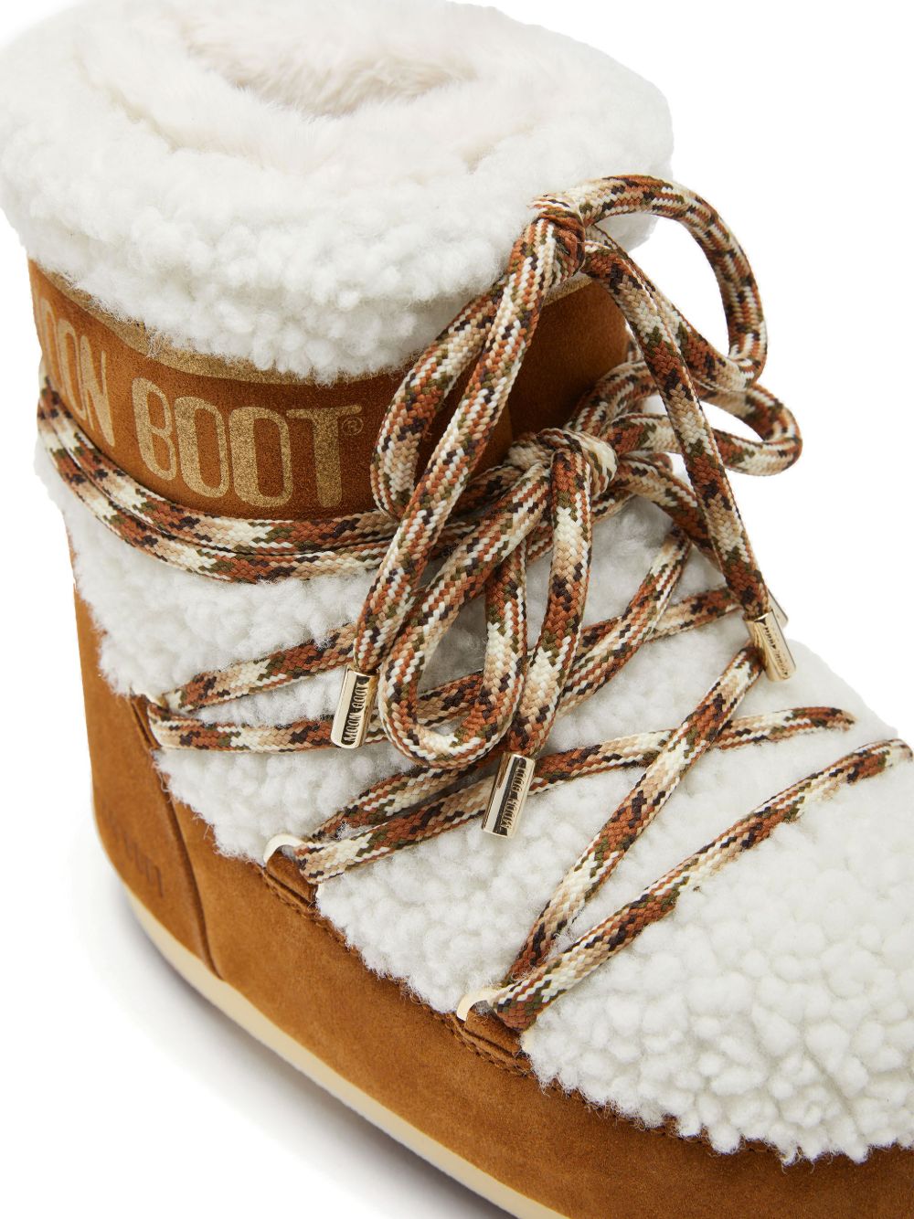Icon low brown shearling boots 80D1409580 MA03 MOON BOOT 
