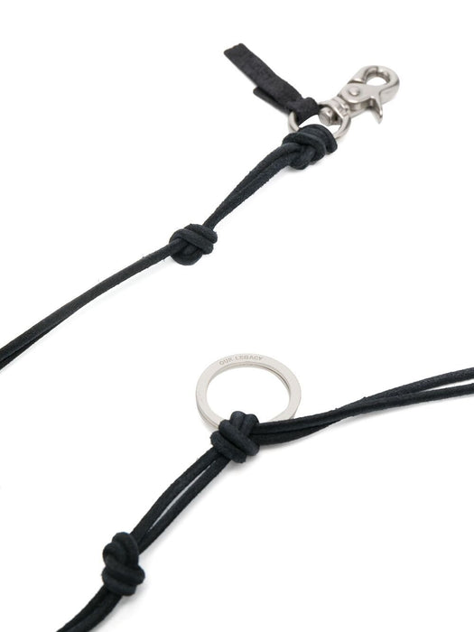 Ladon leather keyring A2208LBL  OUR LEGACY 