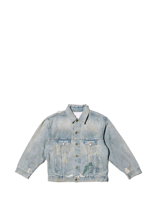 Athenians Oversized Denim Jacket 7M001Q3018LDM LIGHT WASH DENIM PALY HOLLYWOOD 