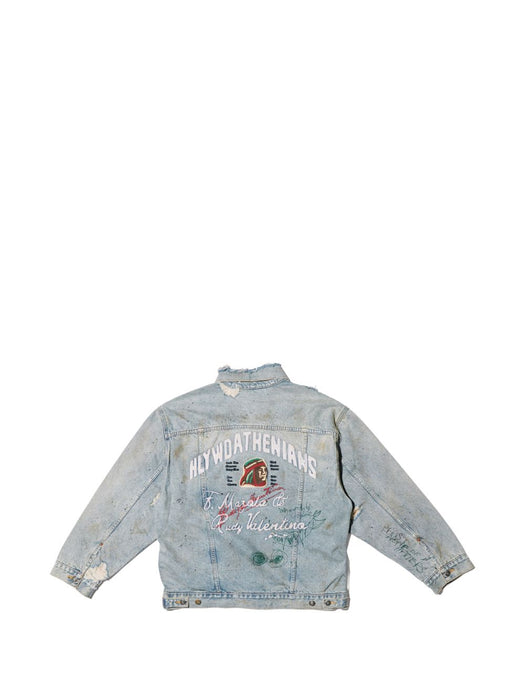 Athenians Oversized Denim Jacket 7M001Q3018LDM LIGHT WASH DENIM PALY HOLLYWOOD 