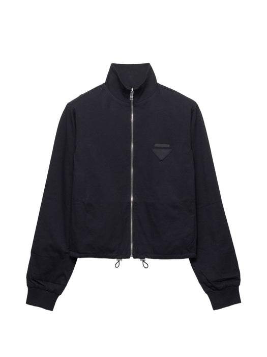 Reversible jersey zipper jacket with hood 138651 S OOO 17XEF0002 PRADA 