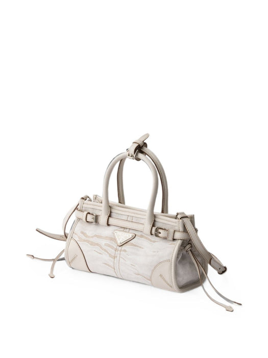 Bonnie small printed linen handbag 1BA486 V OFO 2FPTF0009 PRADA 