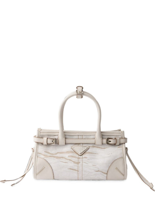 Bonnie small printed linen handbag 1BA486 V OFO 2FPTF0009 PRADA 