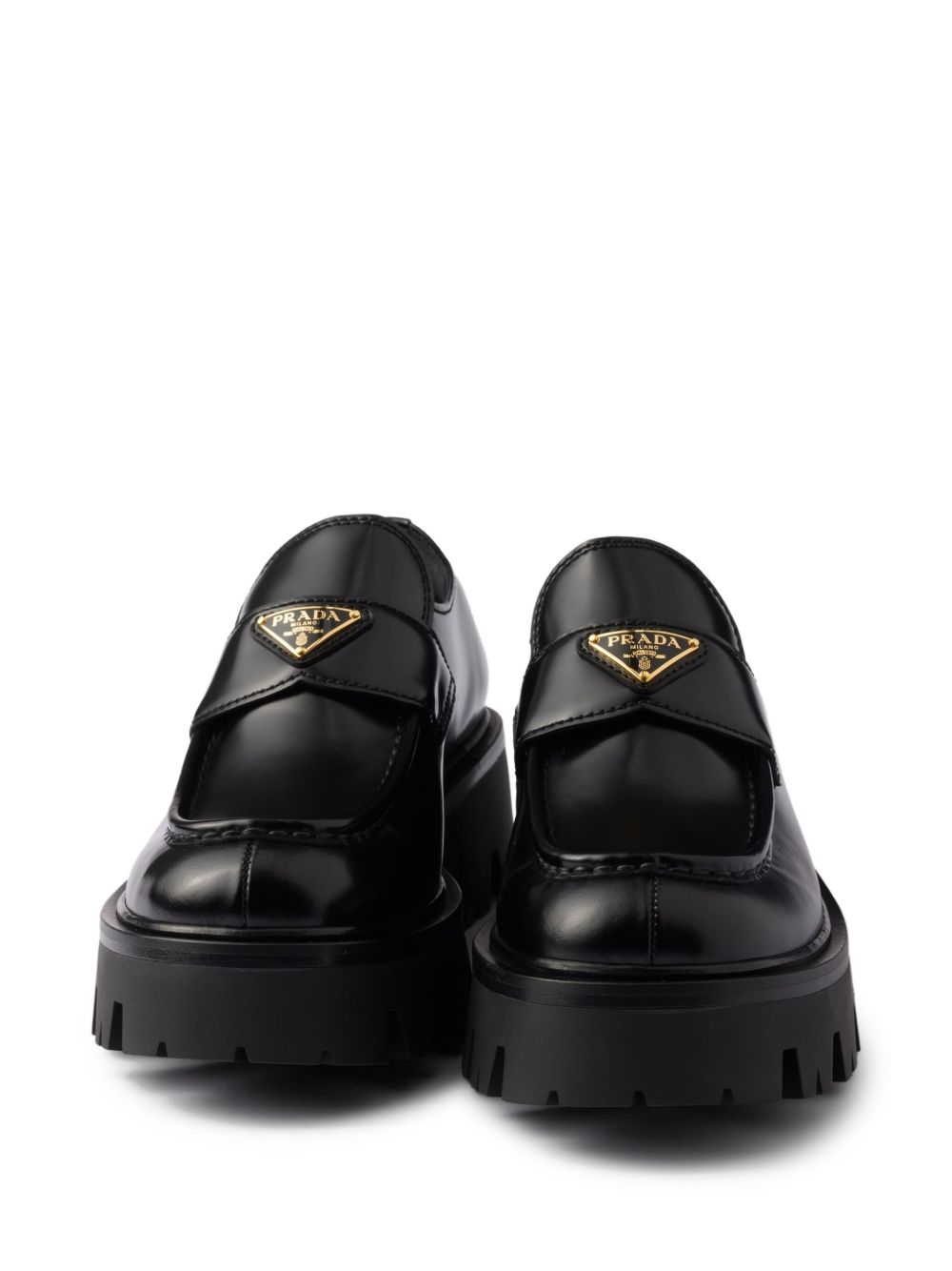 Brushed leather loafers 1D185O F B050 055F0002 PRADA 