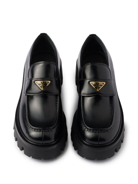 Brushed leather loafers 1D185O F B050 055F0002 PRADA 