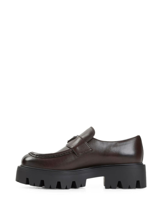 Triangle Logo lug-sole loafers 1D185O F B050 3KDPF0562 PRADA 