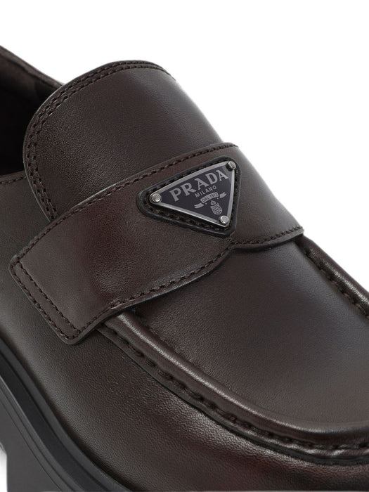 Triangle Logo lug-sole loafers 1D185O F B050 3KDPF0562 PRADA 