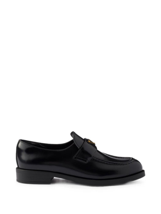 Triangle-logo leather loafers 1D329N F DX25 055F0002 PRADA 