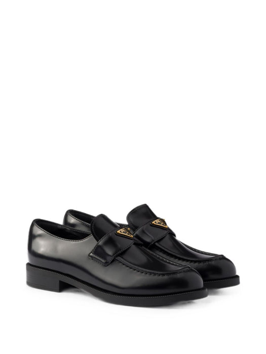 Triangle-logo leather loafers 1D329N F DX25 055F0002 PRADA 