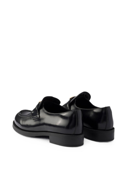 Triangle-logo leather loafers 1D329N F DX25 055F0002 PRADA 