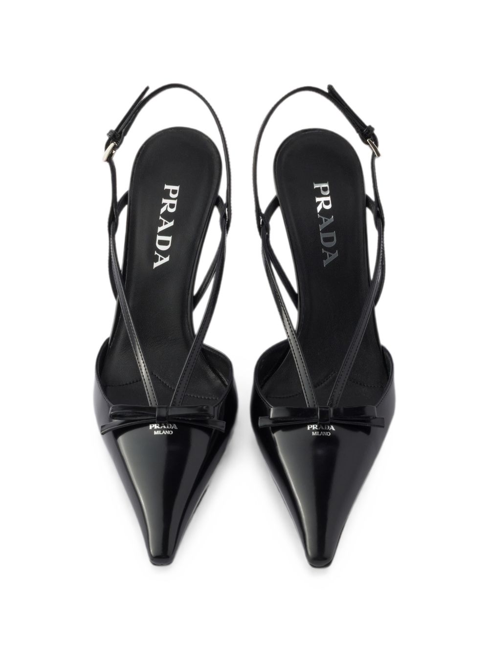 Brushed-leather slingback pumps 1I675O F 075 055F0002 PRADA 