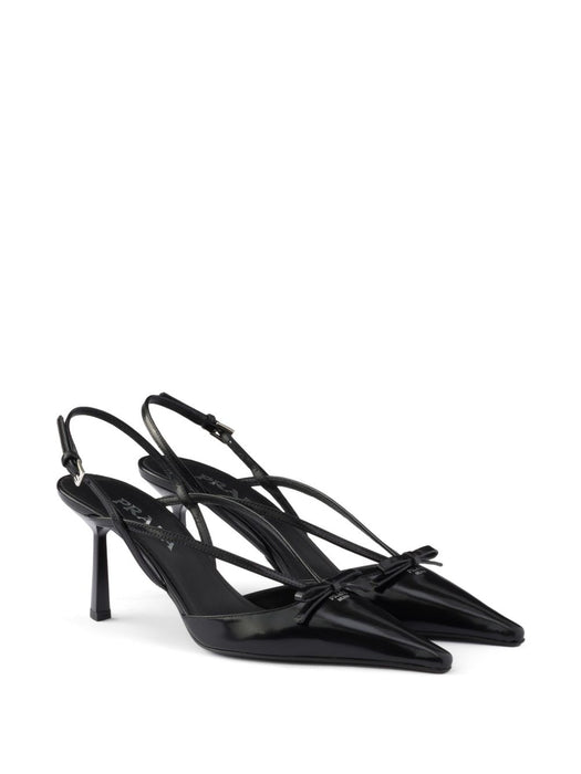 Brushed-leather slingback pumps 1I675O F 075 055F0002 PRADA 