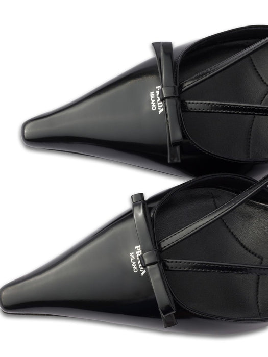 Brushed-leather slingback pumps 1I675O F 075 055F0002 PRADA 