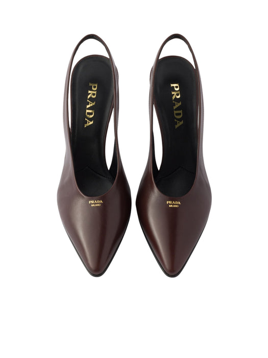 Leather slingback pumps<BR/> 1I693O F E085 103F0007 PRADA 