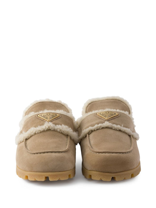 Suede and shearling mules 1R129O F ZF20 JFTF0F24 PRADA 